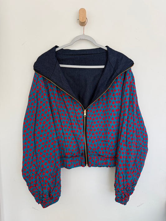 Reversible Upcycled Jacket - Cozy, Oversized & Handmade in San Diego