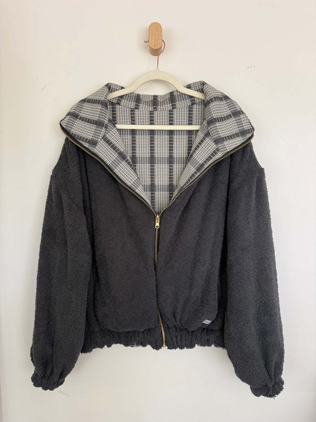 Reversible Upcycled Jacket - Cozy, Oversized & Handmade in San Diego