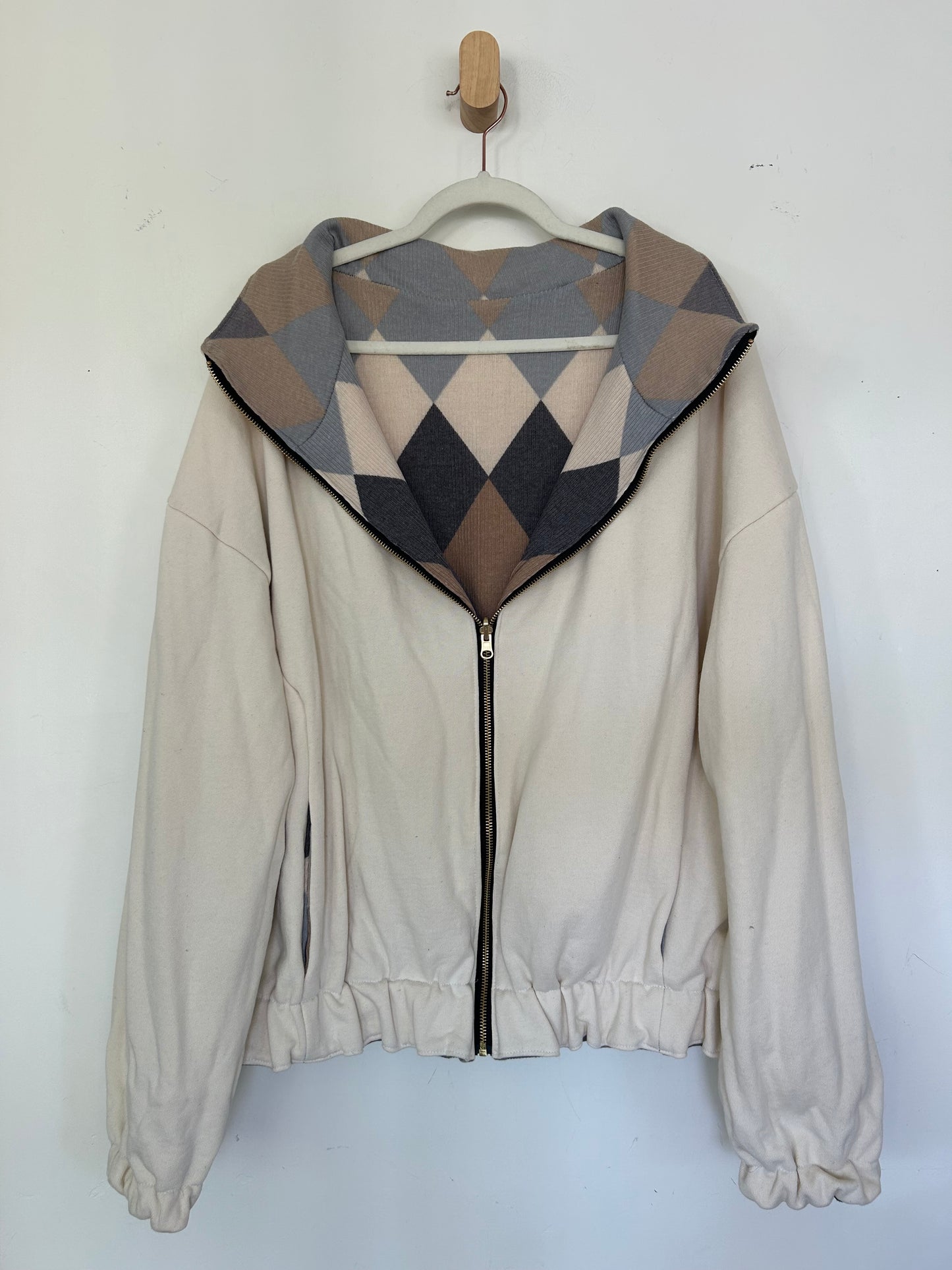 Reversible Upcycled Jacket - Cozy, Oversized & Handmade in San Diego