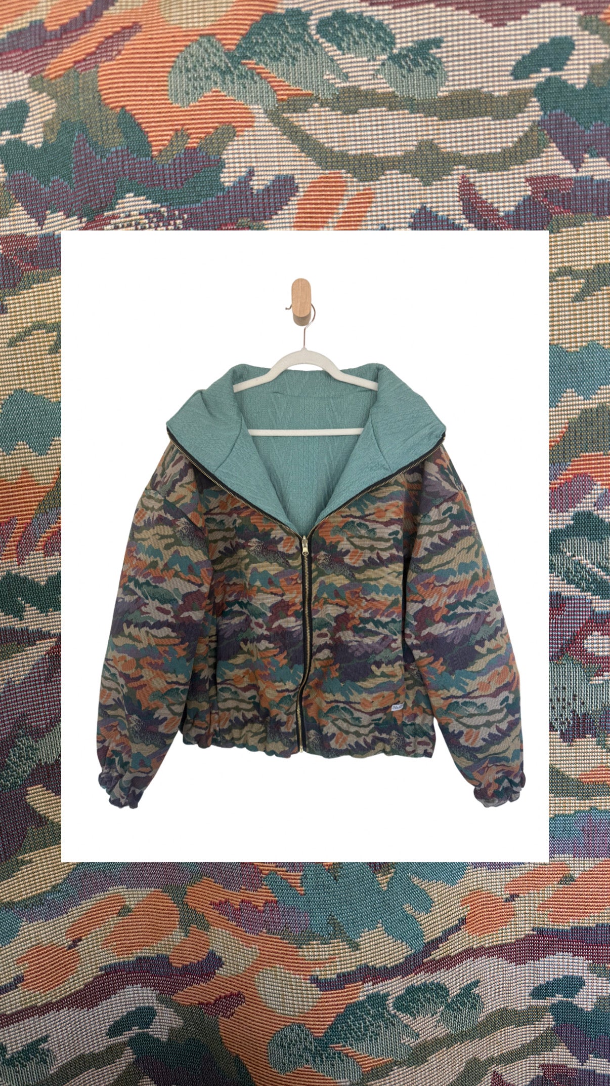 Reversible Upcycled Jacket - Cozy, Oversized & Handmade in San Diego (Copy)