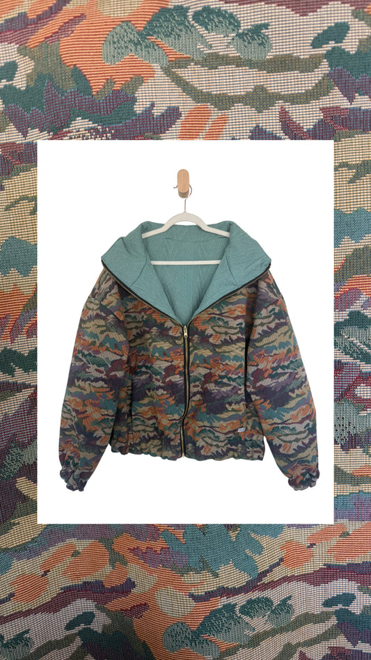 Reversible Upcycled Jacket - Cozy, Oversized & Handmade in San Diego (Copy)