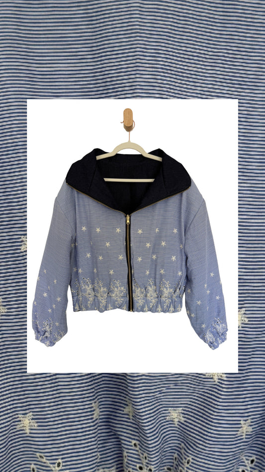 Reversible Upcycled Jacket - Cozy, Oversized & Handmade in San Diego