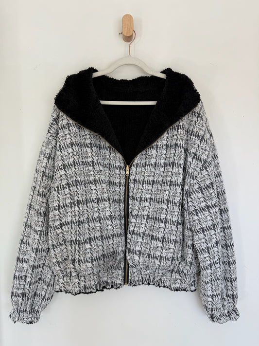 Reversible Upcycled Jacket - Cozy, Oversized & Handmade in San Diego
