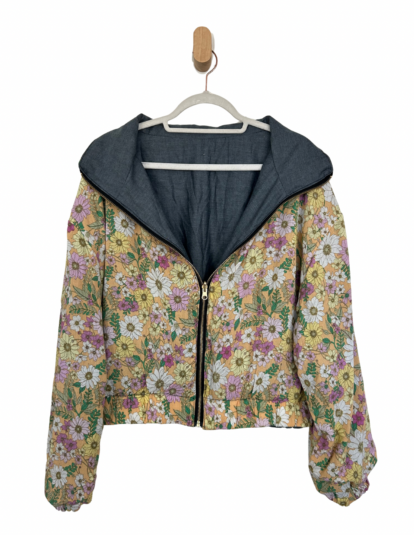 Reversible Upcycled Jacket - Cozy, Oversized & Handmade in San Diego