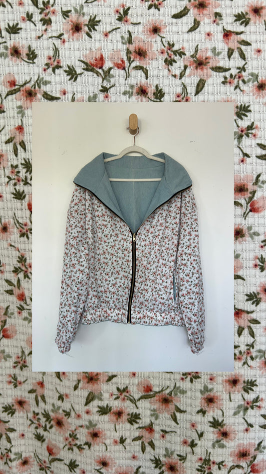 Reversible Upcycled Jacket - Cozy, Oversized & Handmade in San Diego