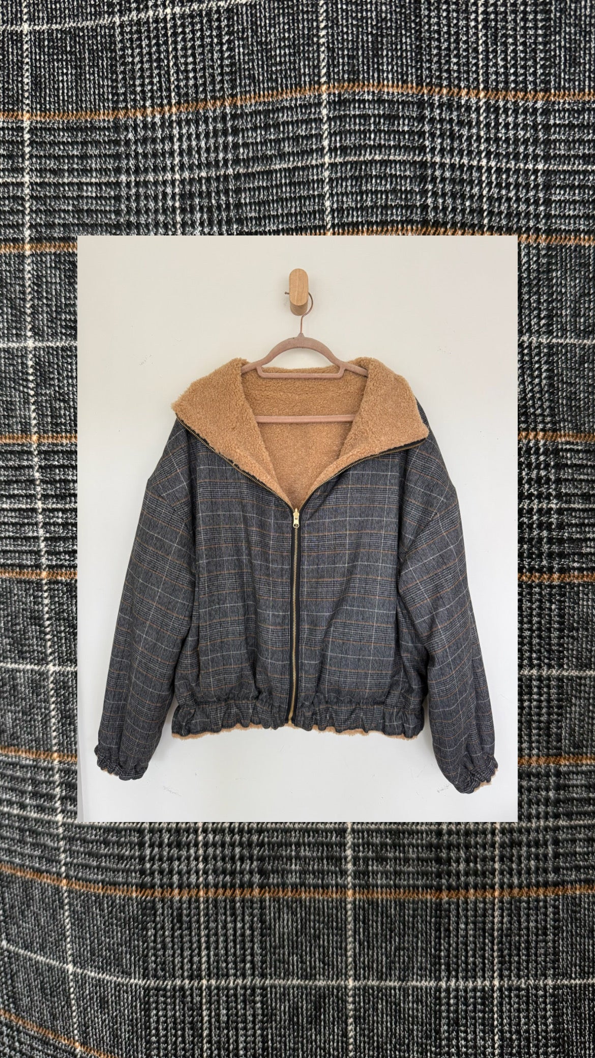 Reversible Upcycled Jacket - Cozy, Oversized & Handmade in San Diego