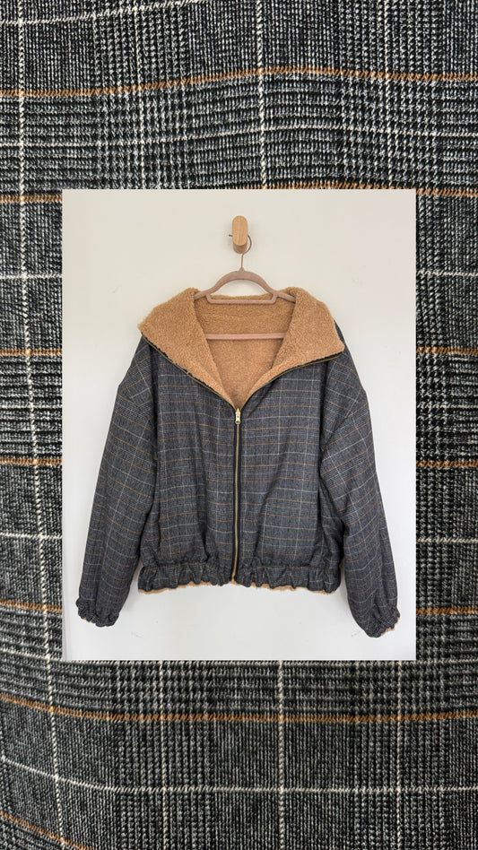 Reversible Upcycled Jacket - Cozy, Oversized & Handmade in San Diego
