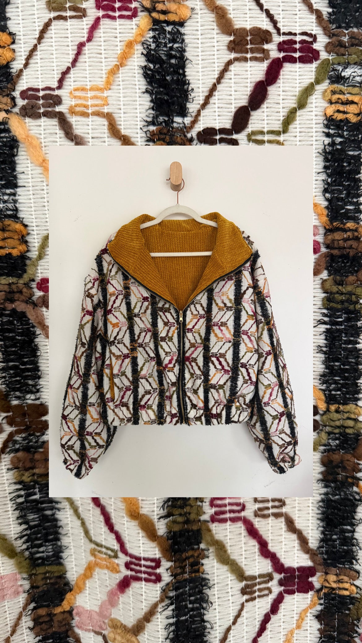 Reversible Upcycled Jacket - Cozy, Oversized & Handmade in San Diego