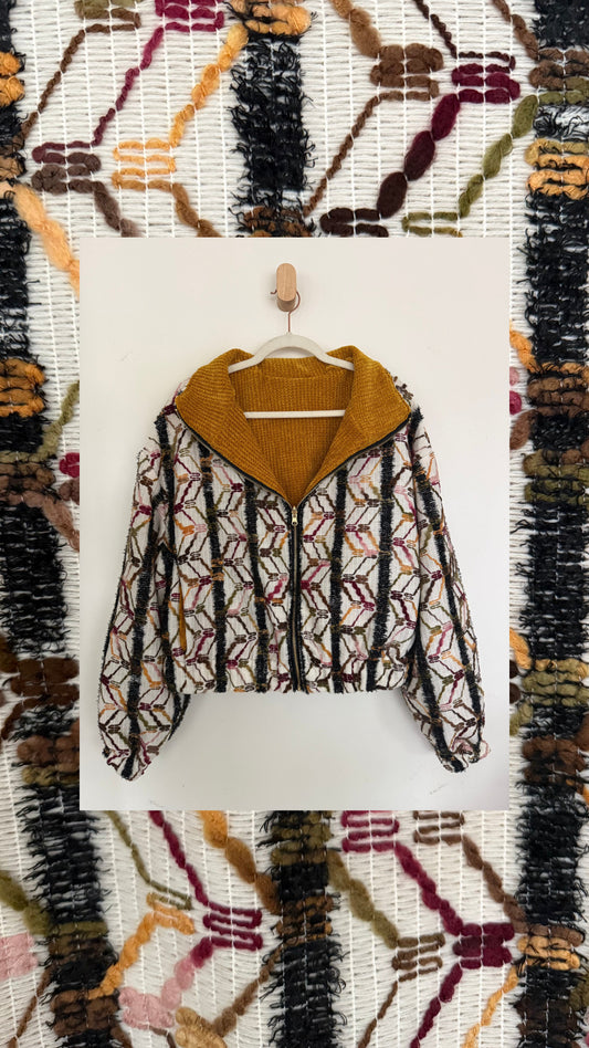 Reversible Upcycled Jacket - Cozy, Oversized & Handmade in San Diego