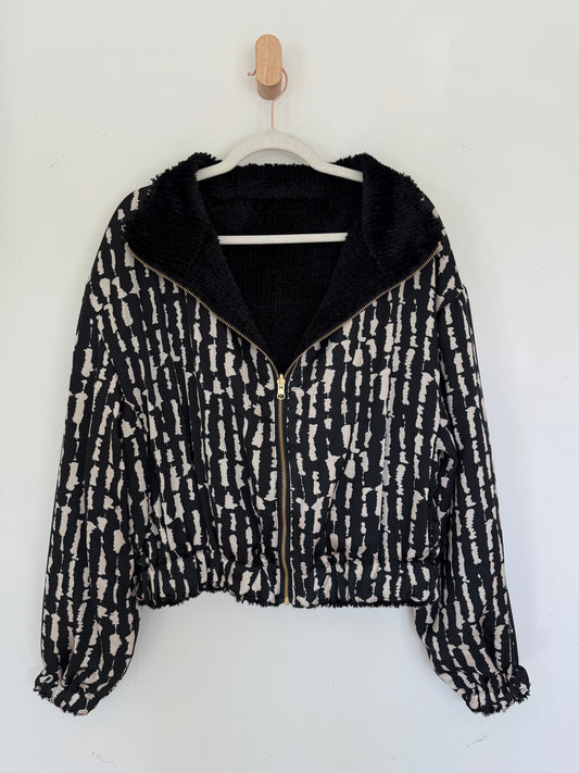 Reversible Upcycled Jacket - Cozy, Oversized & Handmade in San Diego