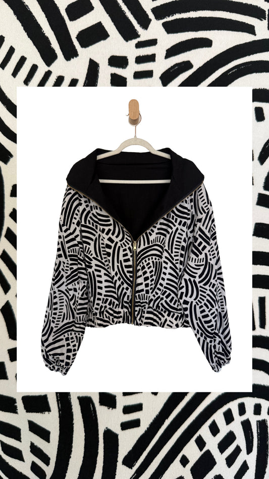 Reversible Upcycled Jacket - Cozy, Oversized & Handmade in San Diego