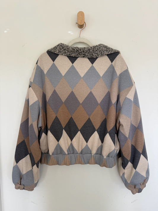 Reversible Upcycled Jacket - Cozy, Oversized & Handmade in San Diego