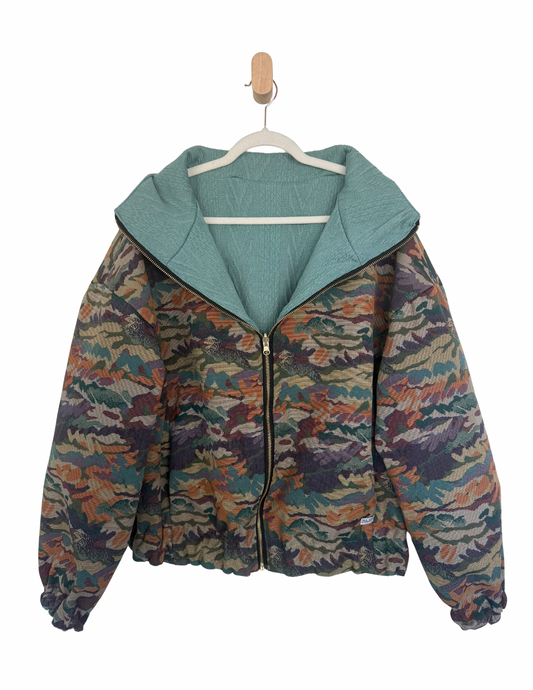 Reversible Upcycled Jacket - Cozy, Oversized & Handmade in San Diego