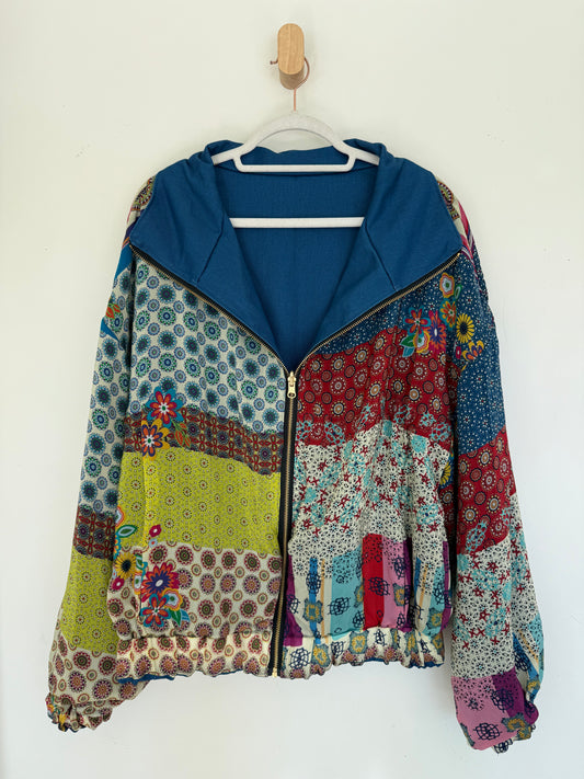 Reversible Upcycled Jacket - Cozy, Oversized & Handmade in San Diego