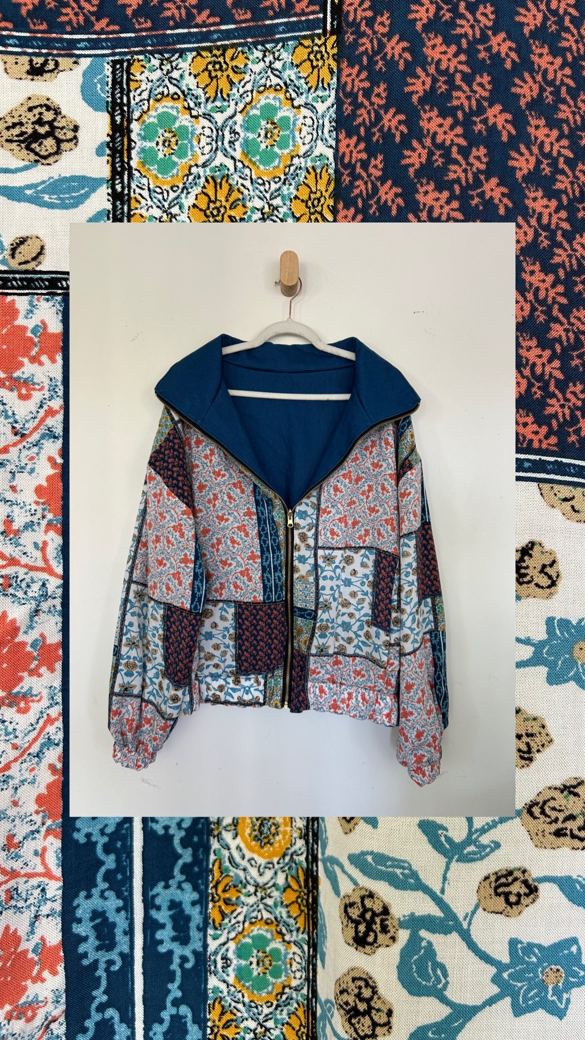 Reversible Upcycled Jacket - Cozy, Oversized & Handmade in San Diego