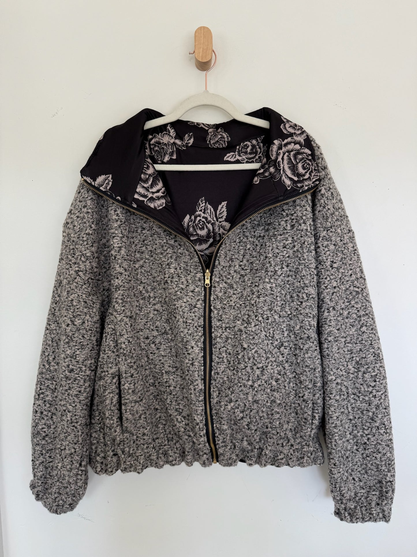 Reversible Upcycled Jacket - Cozy, Oversized & Handmade in San Diego