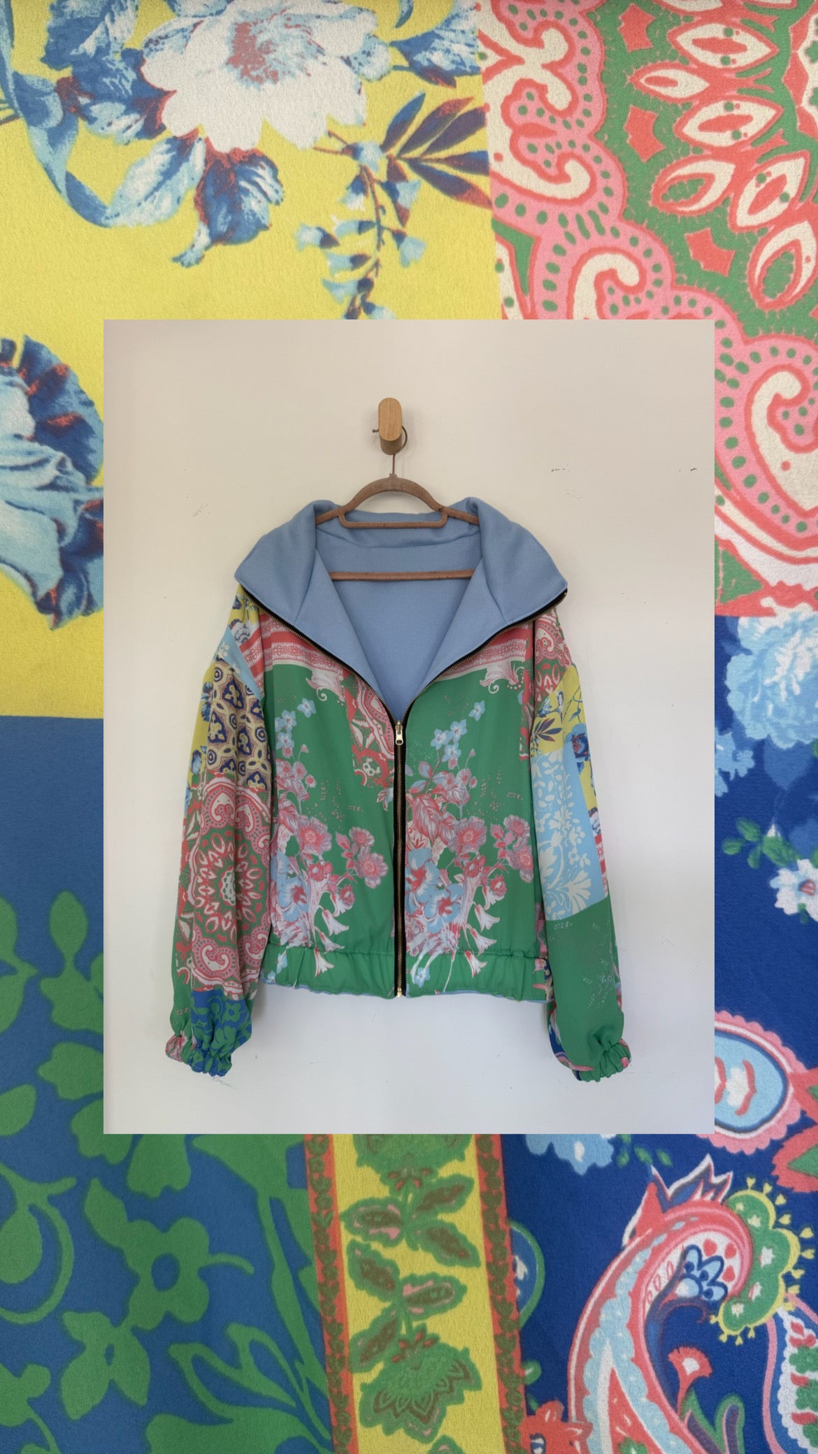 Reversible Upcycled Jacket - Cozy, Oversized & Handmade in San Diego