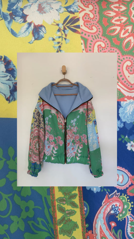Reversible Upcycled Jacket - Cozy, Oversized & Handmade in San Diego