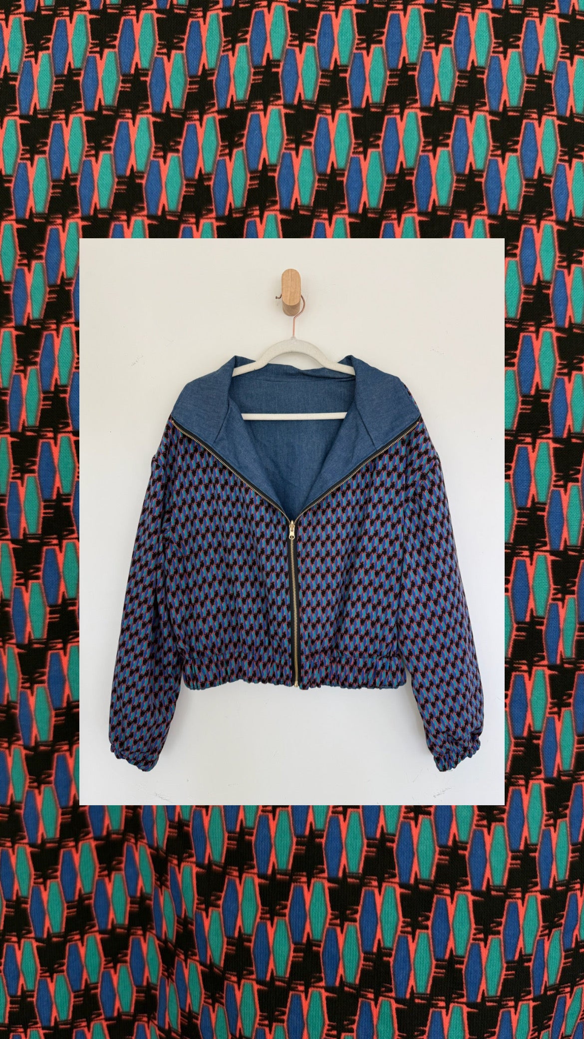Reversible Upcycled Jacket - Cozy, Oversized & Handmade in San Diego