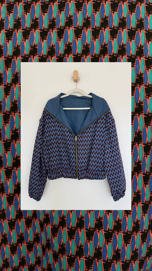 Reversible Upcycled Jacket - Cozy, Oversized & Handmade in San Diego