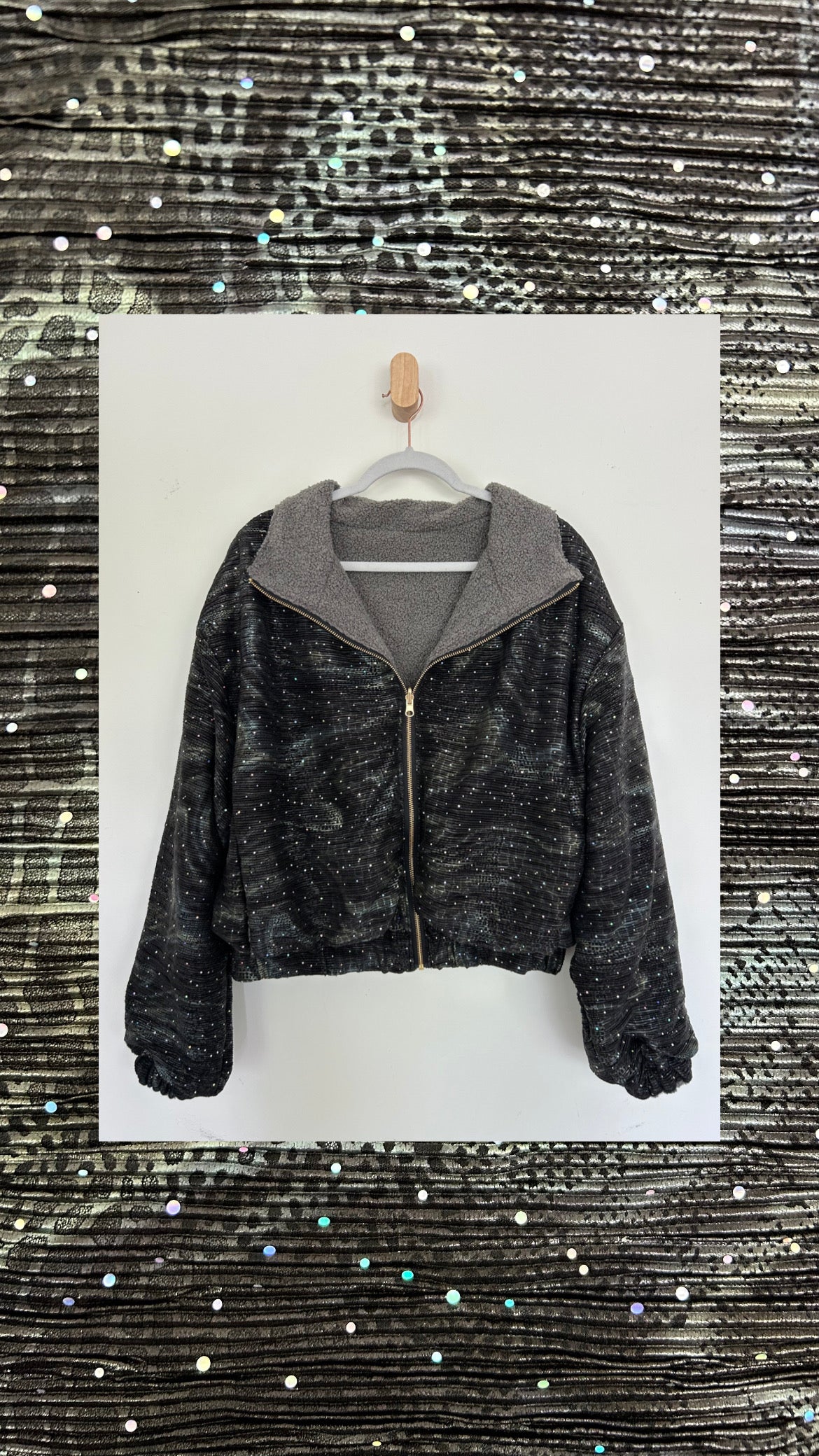 Reversible Upcycled Jacket - Cozy, Oversized & Handmade in San Diego