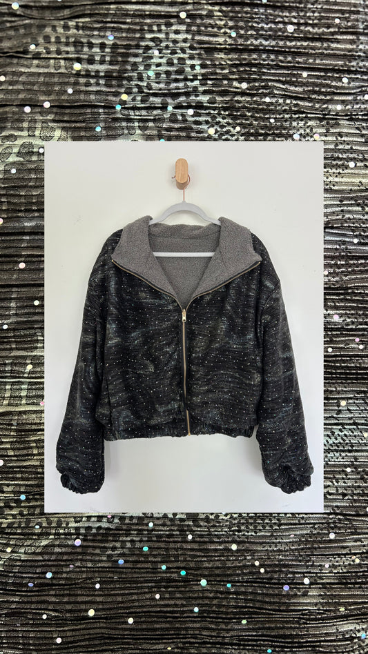 Reversible Upcycled Jacket - Cozy, Oversized & Handmade in San Diego