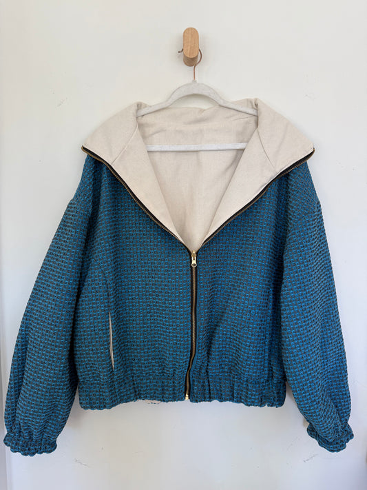 Reversible Upcycled Jacket - Cozy, Oversized & Handmade in San Diego
