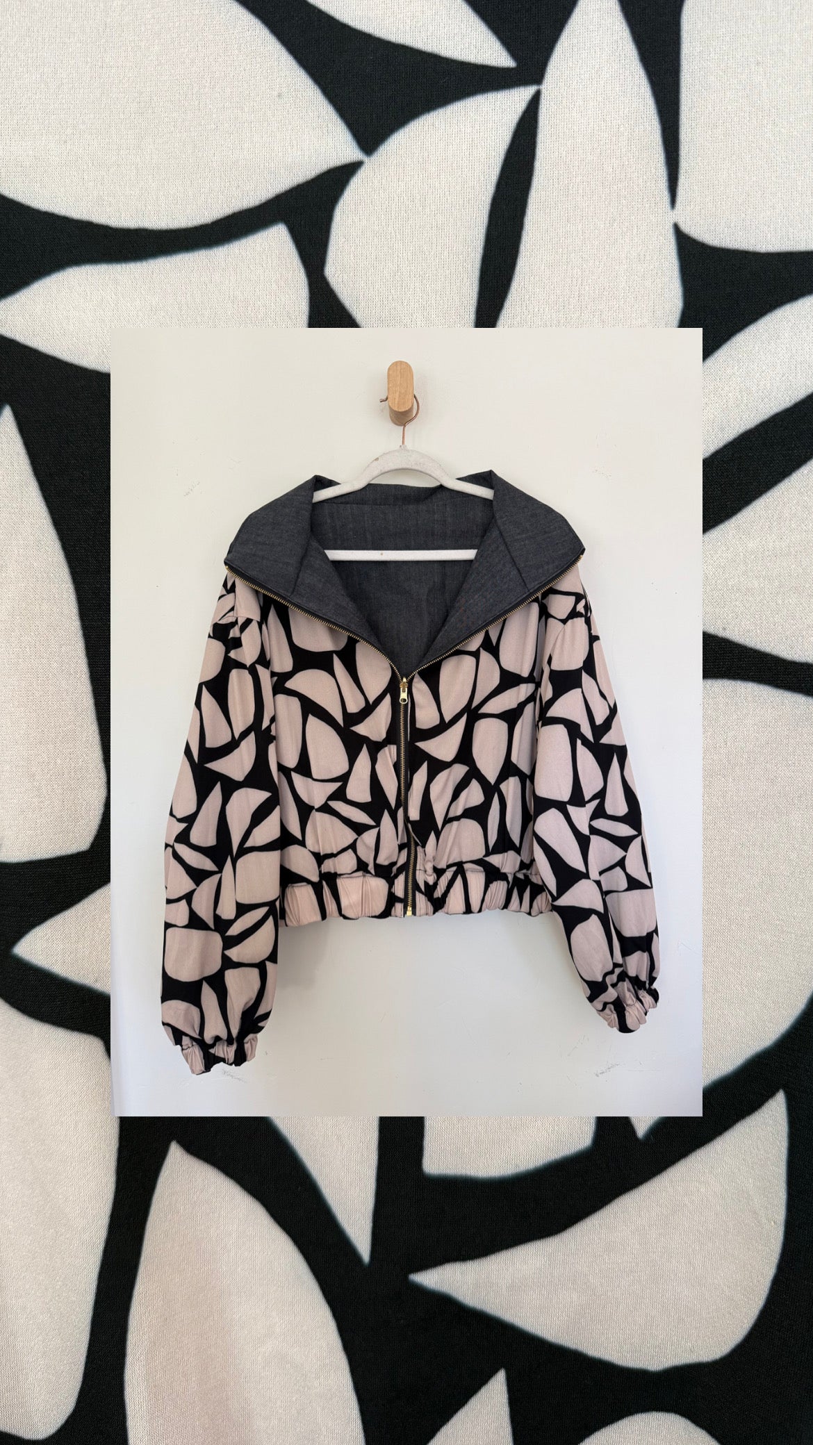 Reversible Upcycled Jacket - Cozy, Oversized & Handmade in San Diego