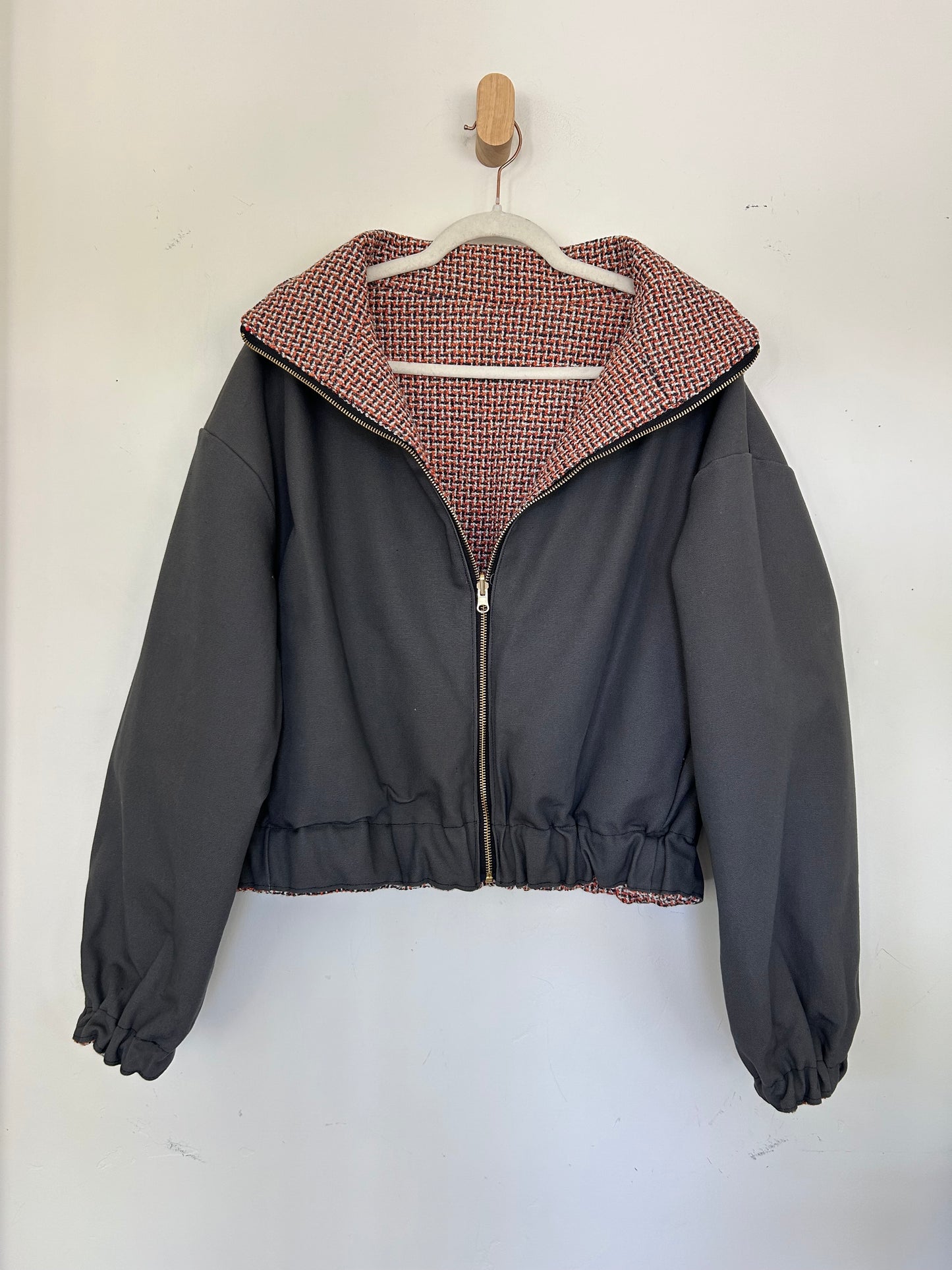 Reversible Upcycled Jacket - Cozy, Oversized & Handmade in San Diego