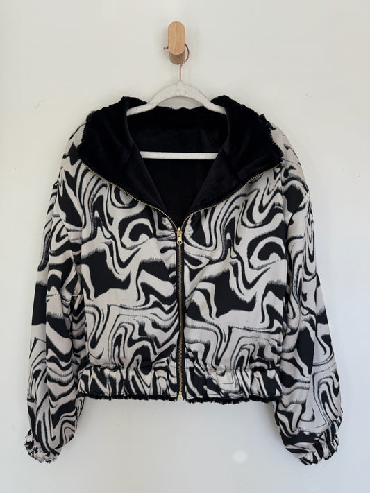 Reversible Upcycled Jacket - Cozy, Oversized & Handmade in San Diego