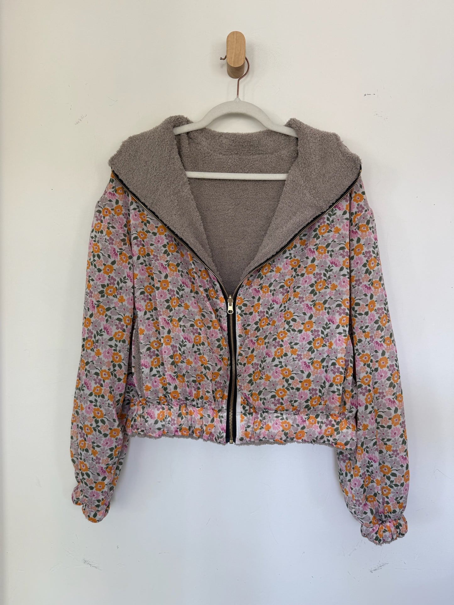 Reversible Upcycled Jacket - Cozy, Oversized & Handmade in San Diego
