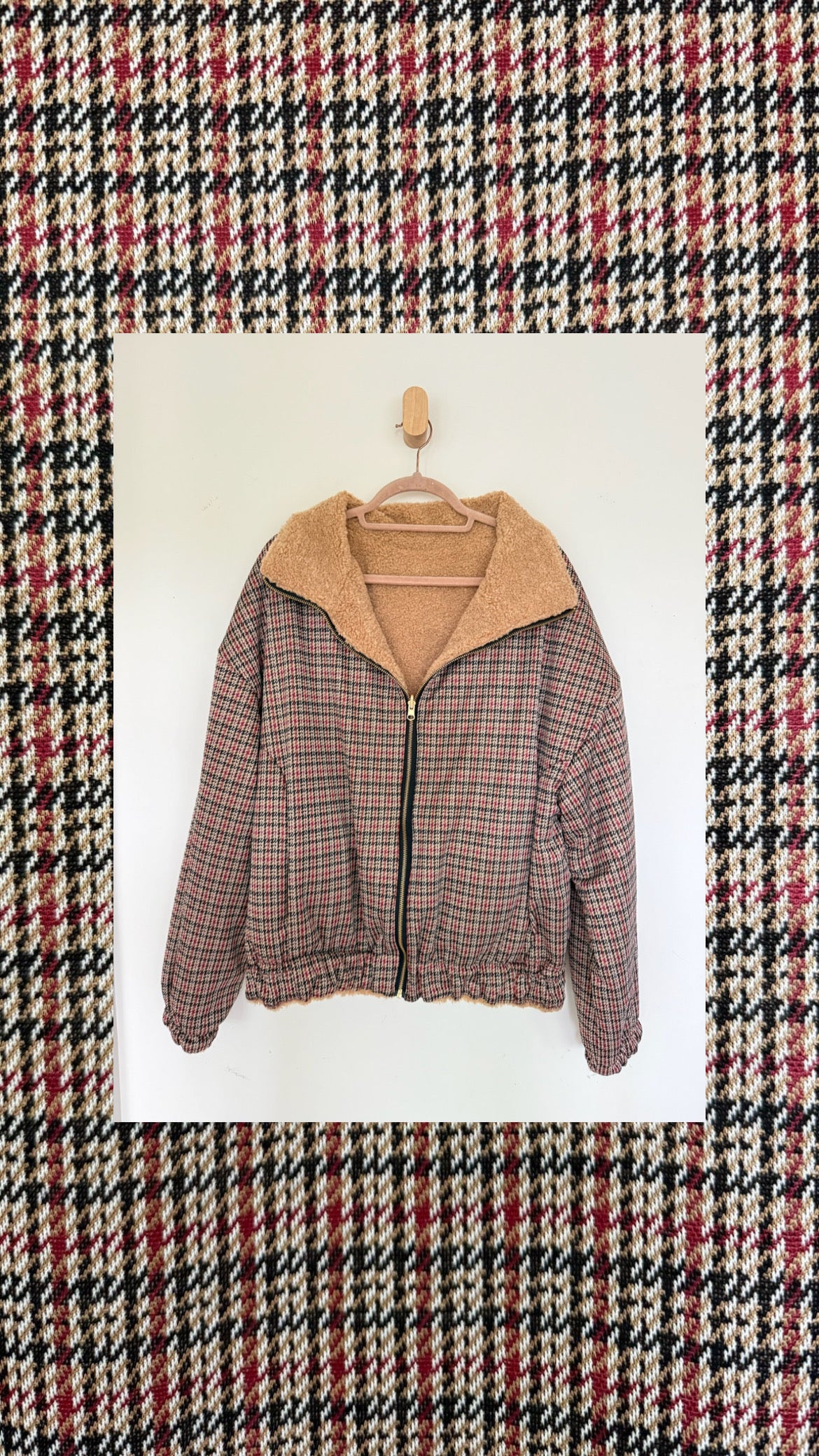 Reversible Upcycled Jacket - Cozy, Oversized & Handmade in San Diego