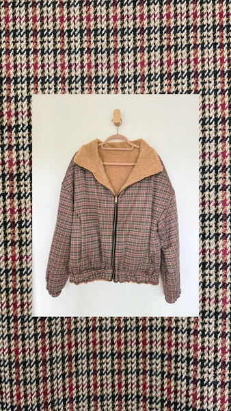 Reversible Upcycled Jacket - Cozy, Oversized & Handmade in San