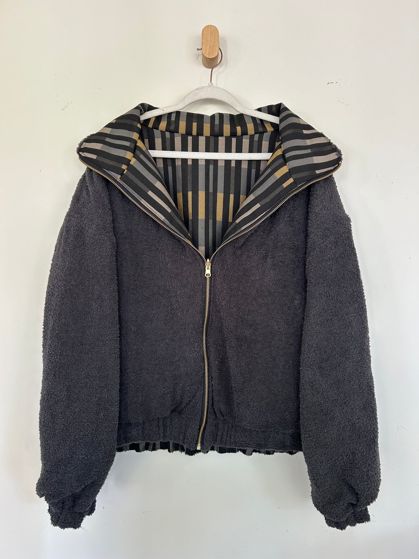 Reversible Upcycled Jacket - Cozy, Oversized & Handmade in San Diego