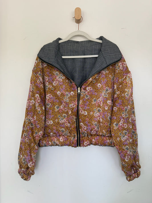 Reversible Upcycled Jacket - Cozy, Oversized & Handmade in San Diego