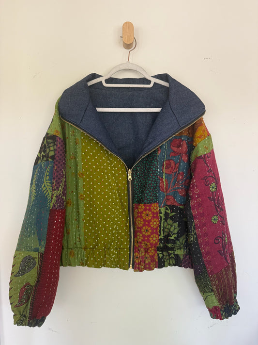 Reversible Upcycled Jacket - Cozy, Oversized & Handmade in San Diego
