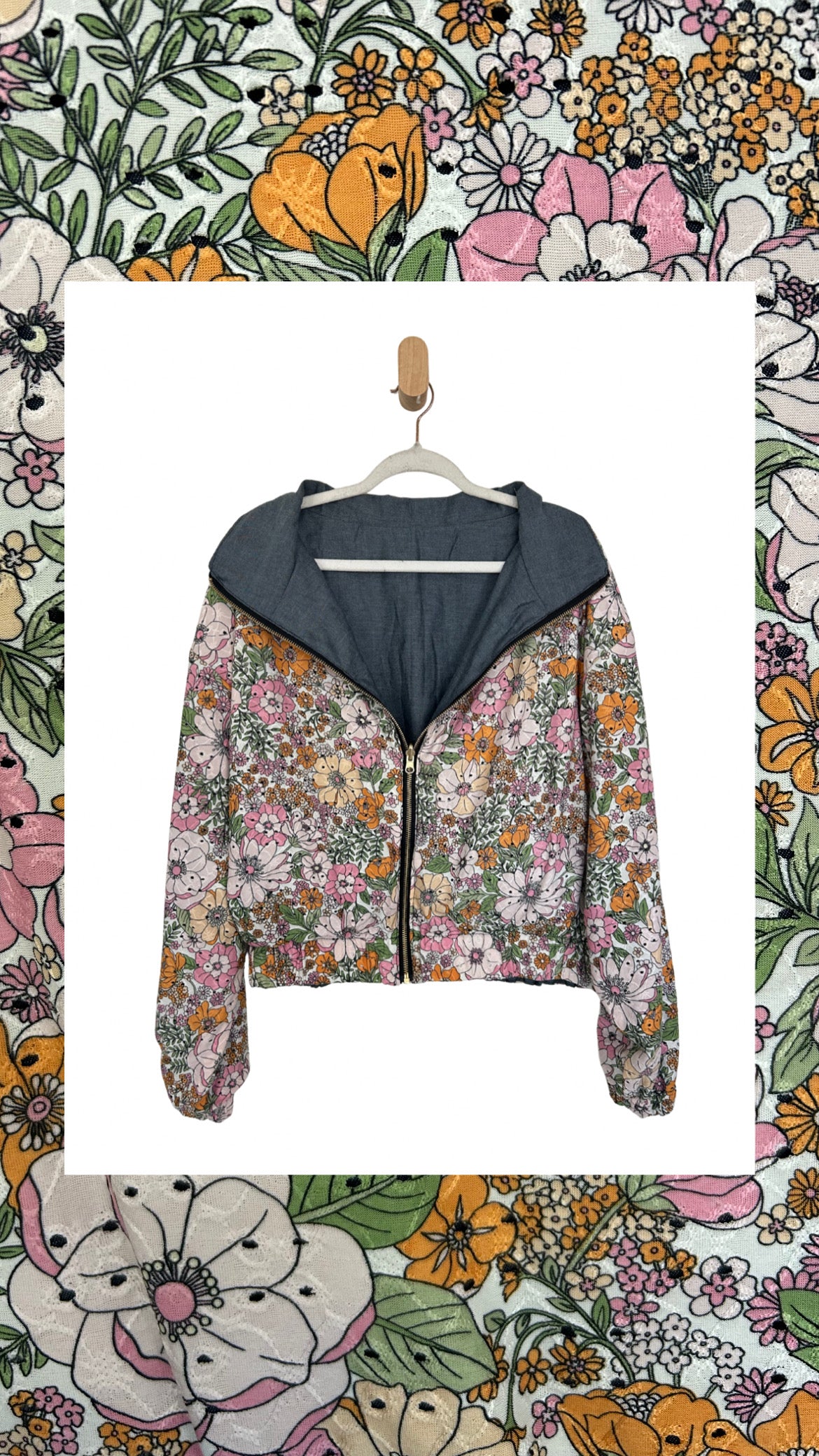 Reversible Upcycled Jacket - Cozy, Oversized & Handmade in San Diego