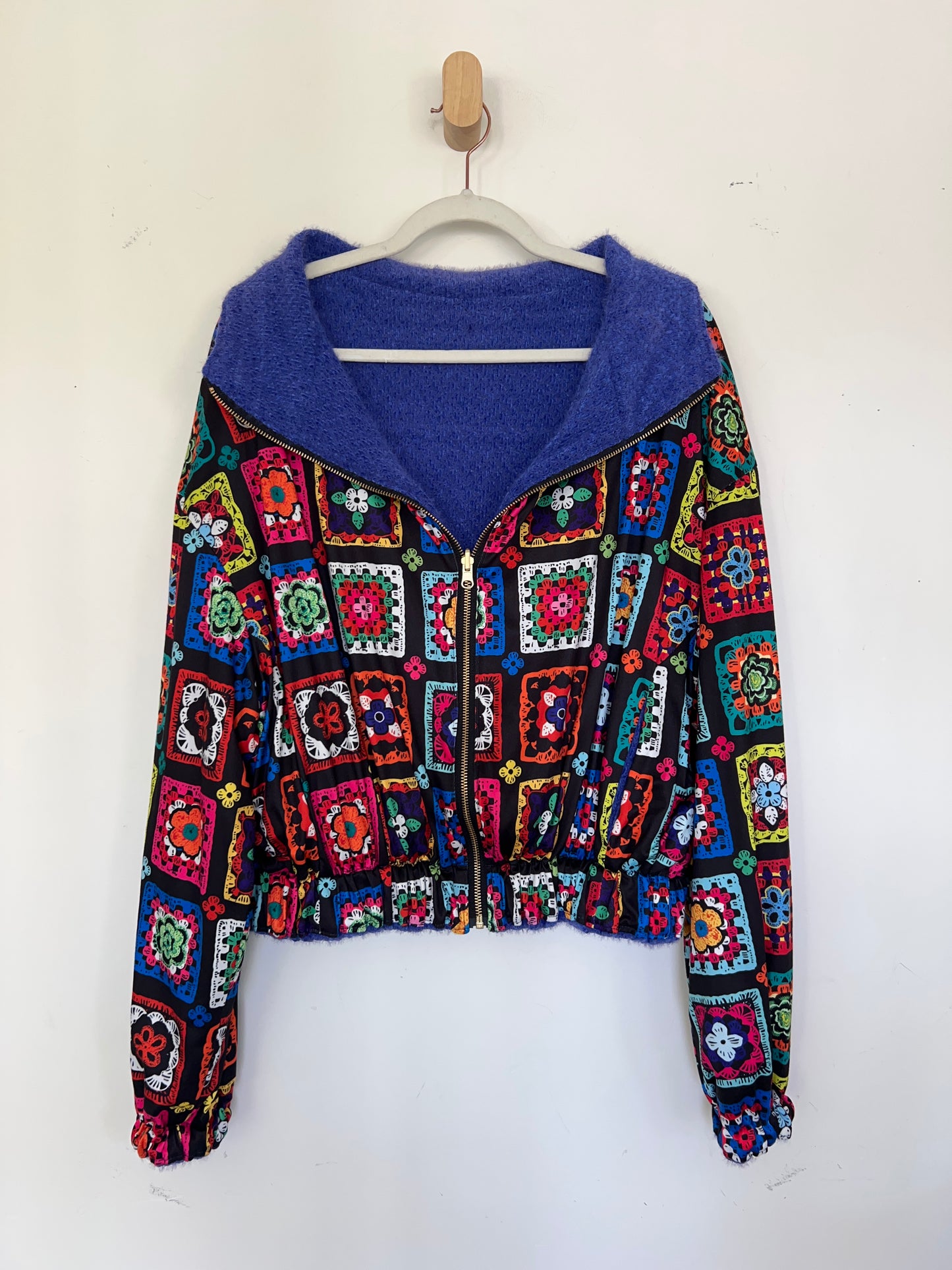 Reversible Upcycled Jacket - Cozy, Oversized & Handmade in San Diego