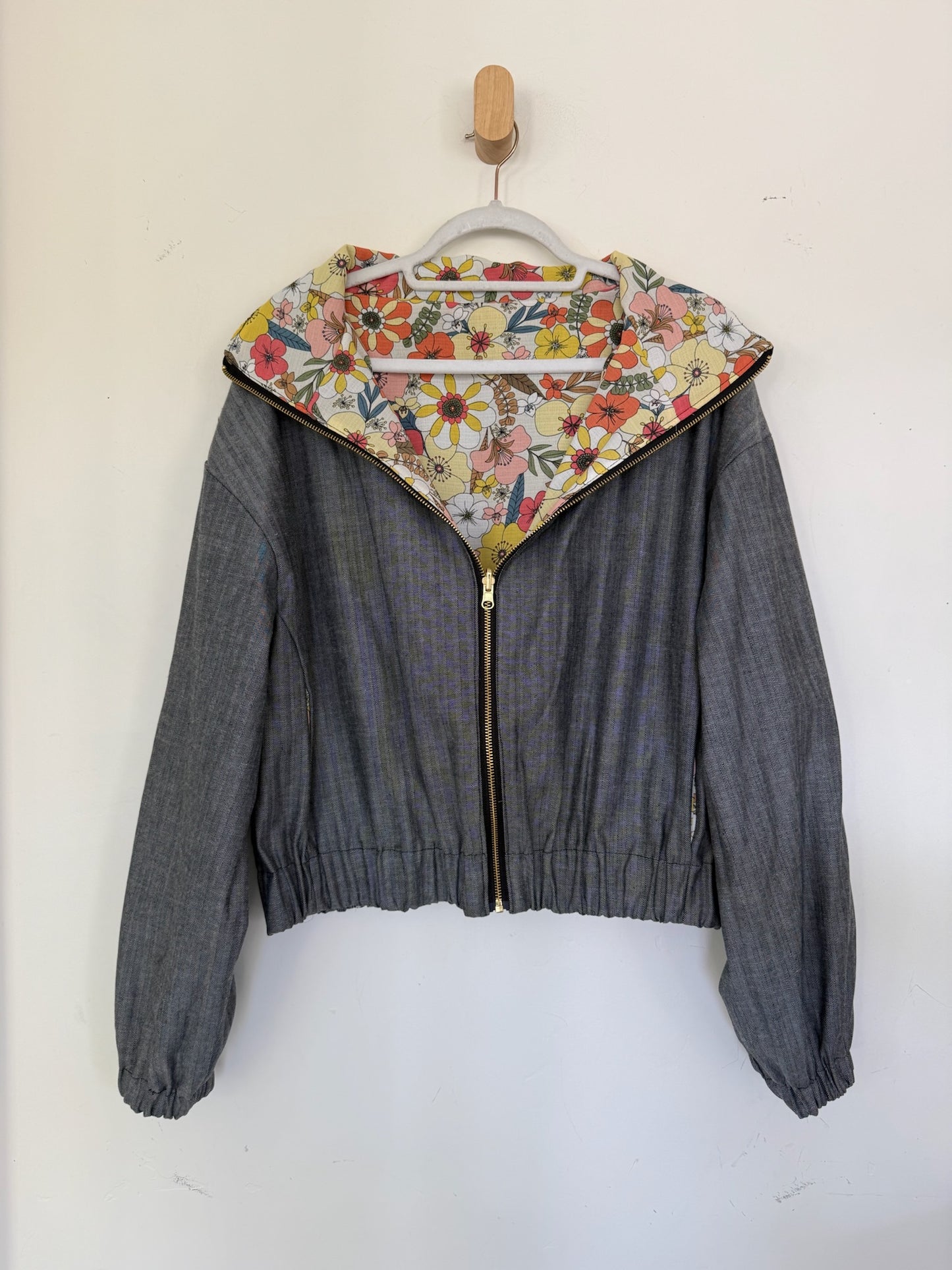 Reversible Upcycled Jacket - Cozy, Oversized & Handmade in San Diego