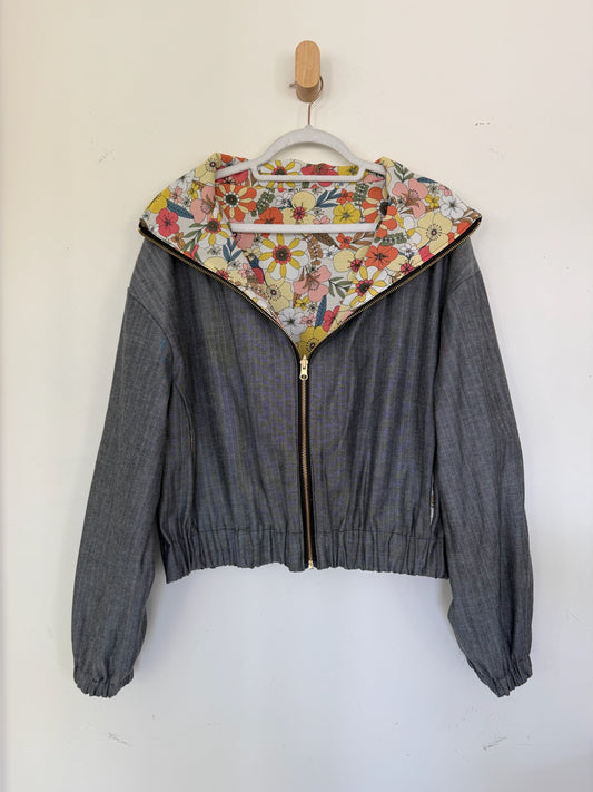 Reversible Upcycled Jacket - Cozy, Oversized & Handmade in San Diego