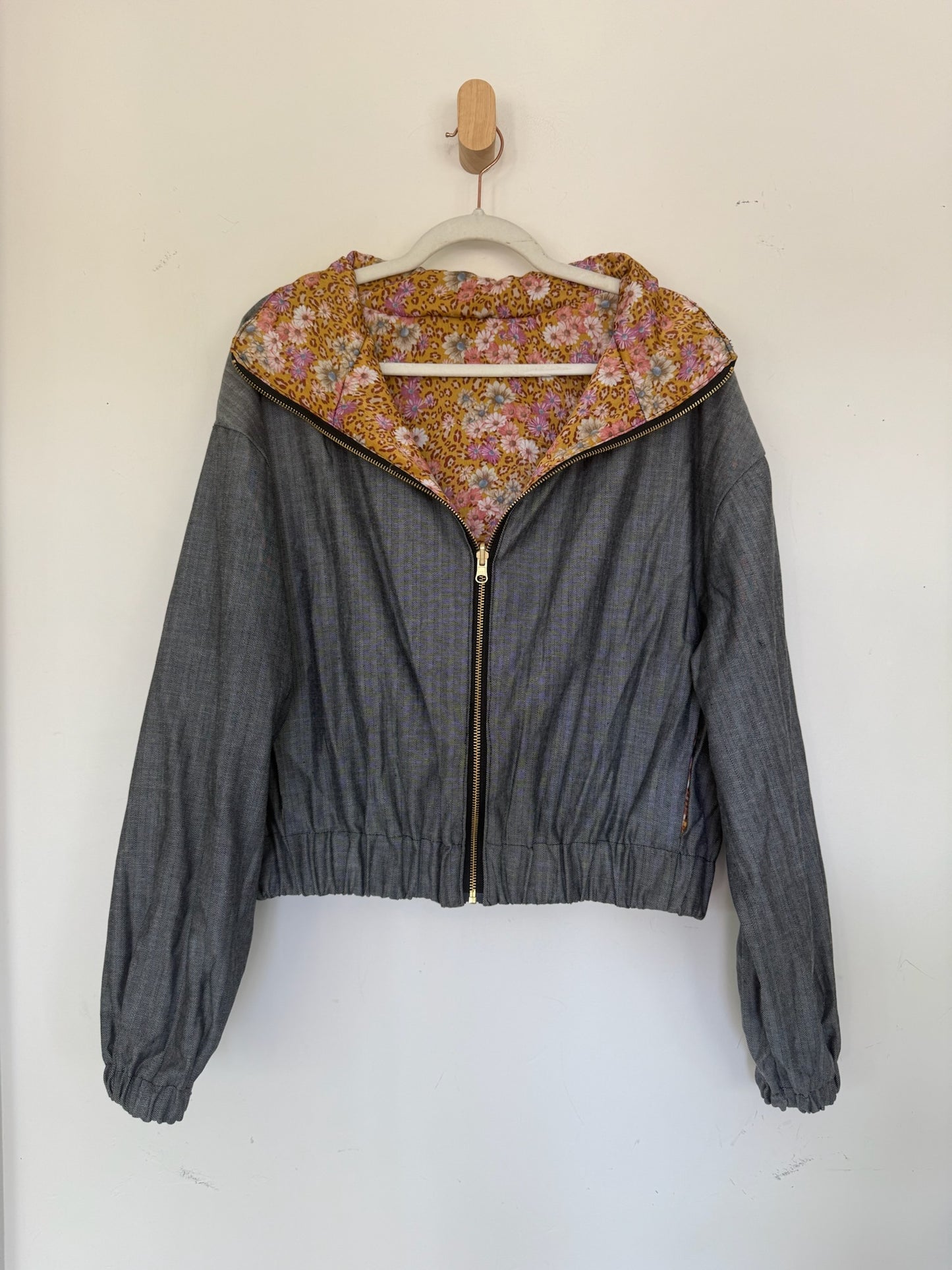Reversible Upcycled Jacket - Cozy, Oversized & Handmade in San Diego