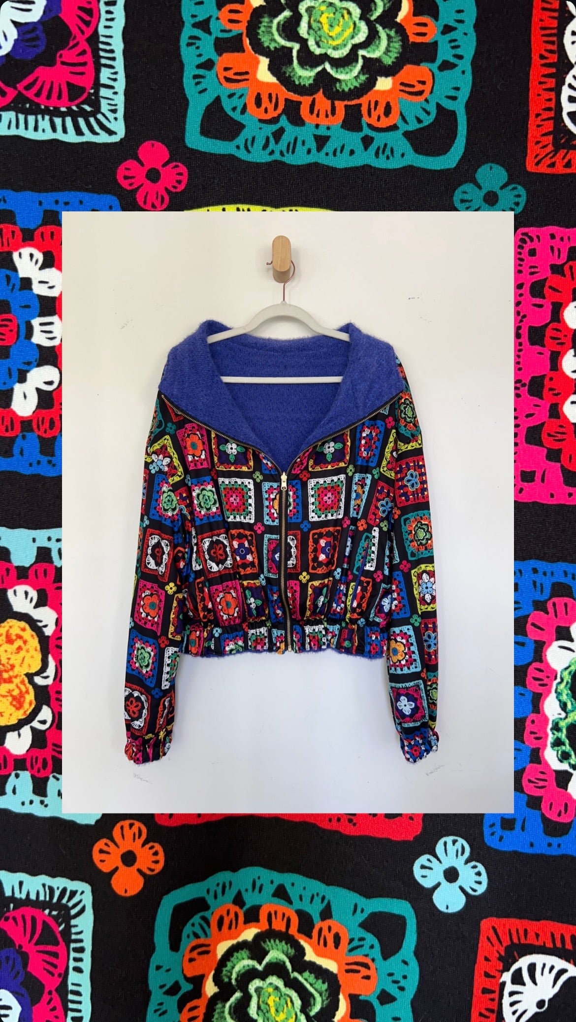 Reversible Upcycled Jacket - Cozy, Oversized & Handmade in San Diego