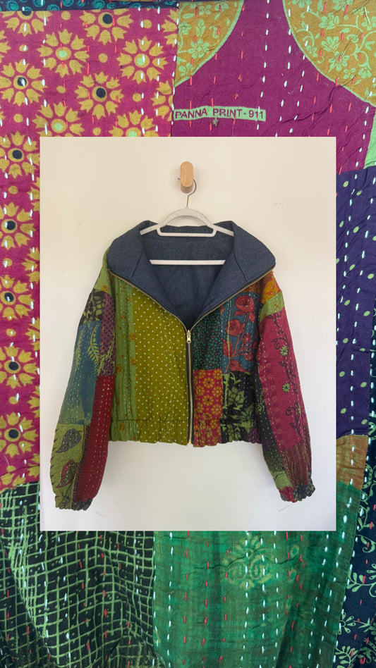 Reversible Upcycled Jacket - Cozy, Oversized & Handmade in San Diego