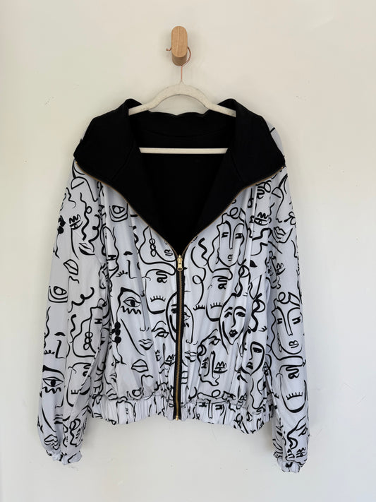 Reversible Upcycled Jacket - Cozy, Oversized & Handmade in San Diego
