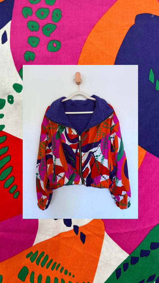 Reversible Upcycled Jacket - Cozy, Oversized & Handmade in San Diego