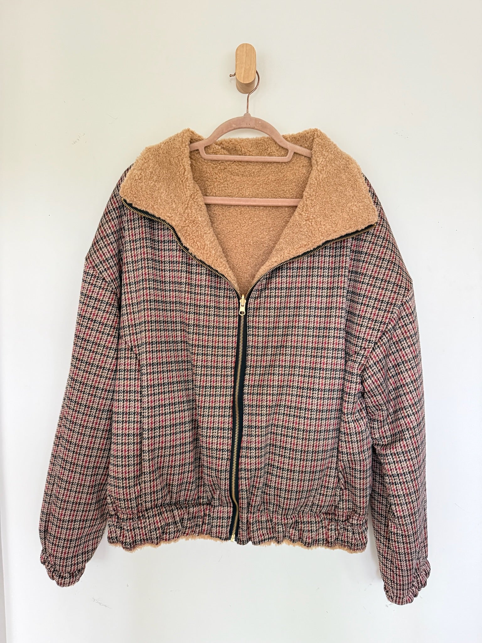Reversible Upcycled Jacket - Cozy, Oversized & Handmade in San