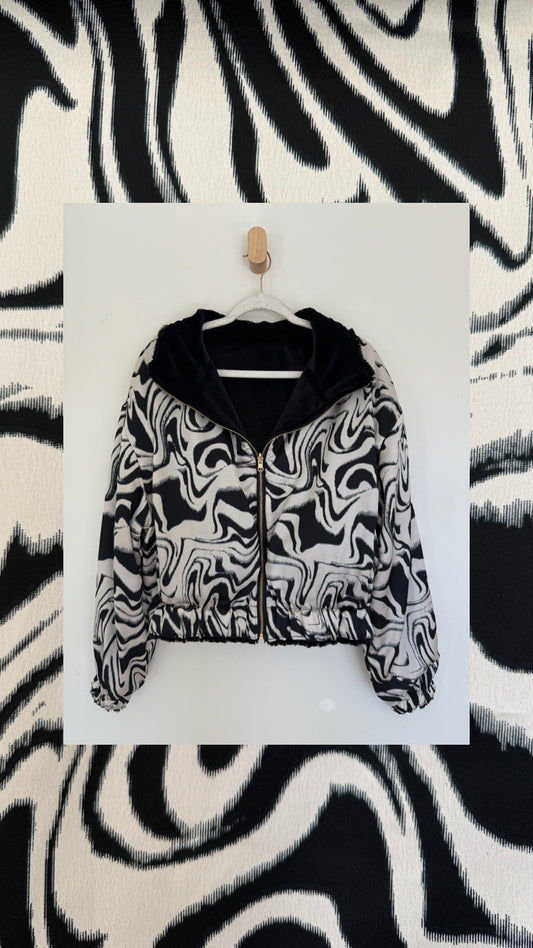 Reversible Upcycled Jacket - Cozy, Oversized & Handmade in San Diego