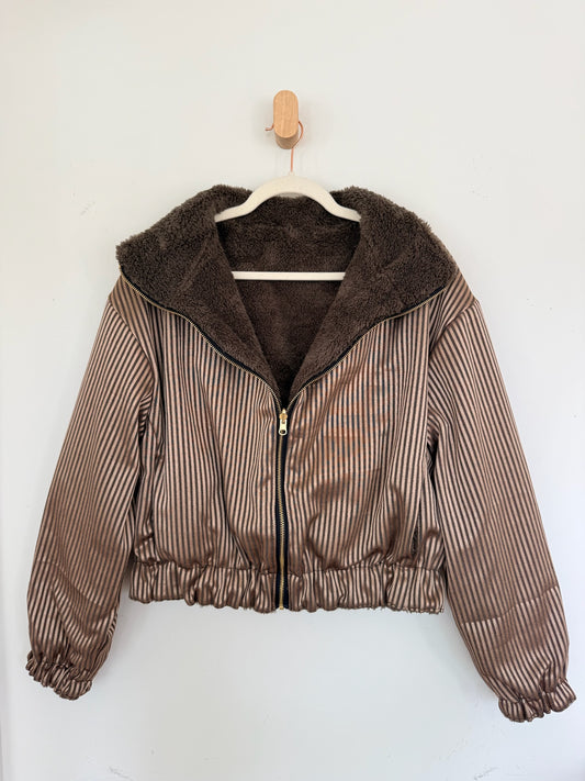 Reversible Upcycled Jacket - Cozy, Oversized & Handmade in San Diego