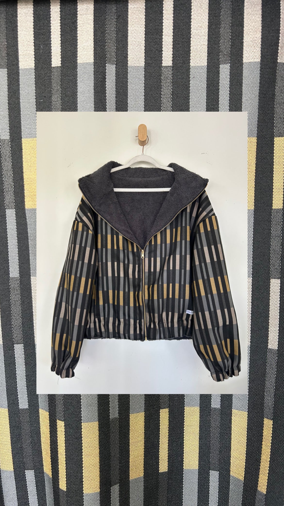 Reversible Upcycled Jacket - Cozy, Oversized & Handmade in San Diego