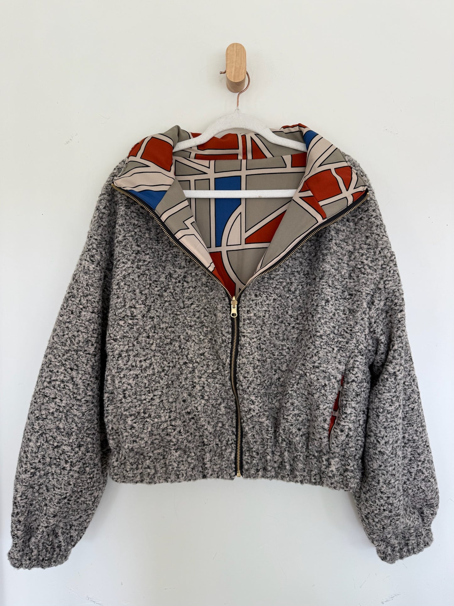 Reversible Upcycled Jacket - Cozy, Oversized & Handmade in San Diego